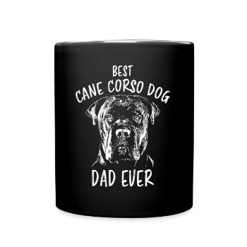 Cane Corso Dog Dog Owner Saying Papa Gift - Full Colour Mug - black - Front