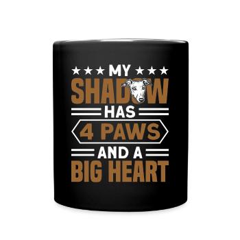 Hundehalter Windhund Liebhaber Windhund - Tasse einfarbig - Schwarz - Vorne