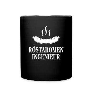 Röstaromen Ingenieur Barbecue Rösten Grill Griller - Tasse einfarbig - Schwarz - Vorne