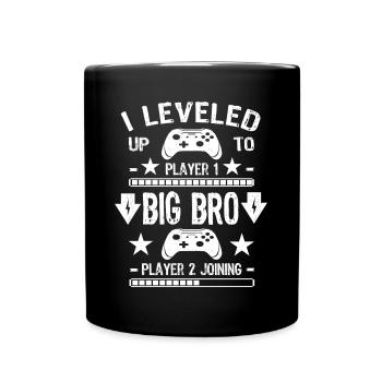 Big Brother Gamer Going To Be A Big Brother - Tasse einfarbig - Schwarz - Vorne