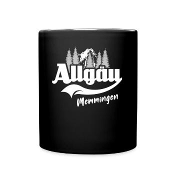Allgäu Memmingen Allgäuer - Tasse einfarbig - Schwarz - Vorne