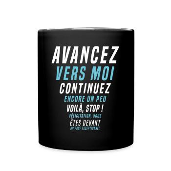 Idée cadeau enseignant, humour éducation scolaire - Mug uni - noir - Devant