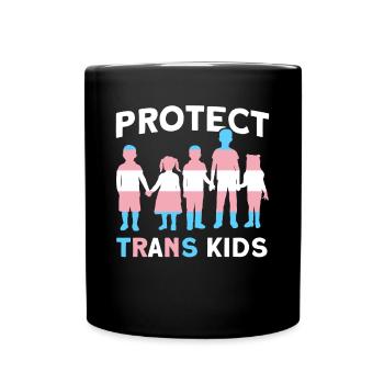 Schützen LGBT Pride Month Trans CSD - Tasse einfarbig - Schwarz - Vorne