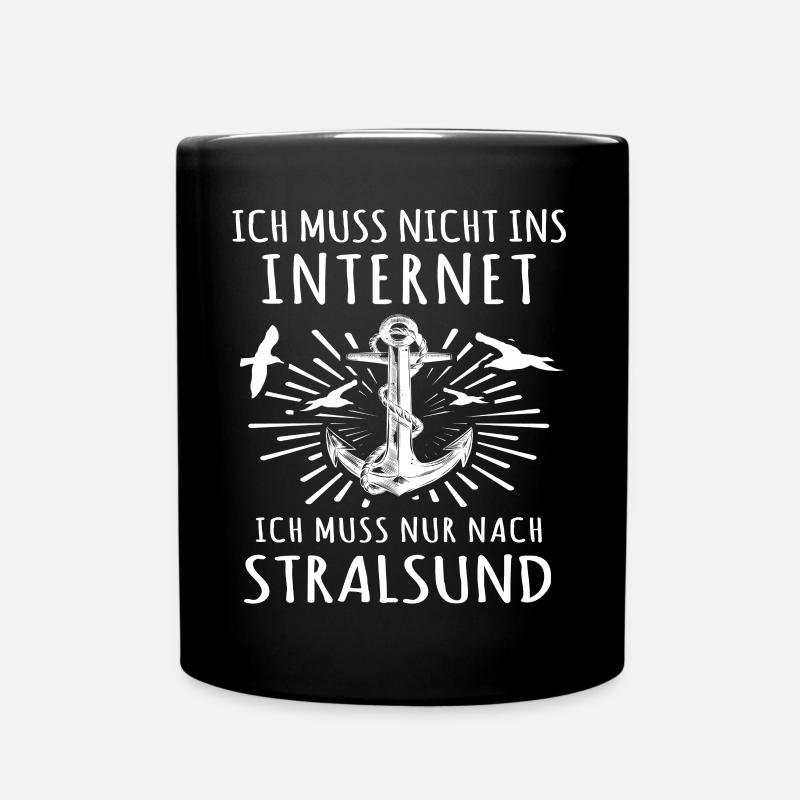 Stralsund - Tasse einfarbig - Schwarz