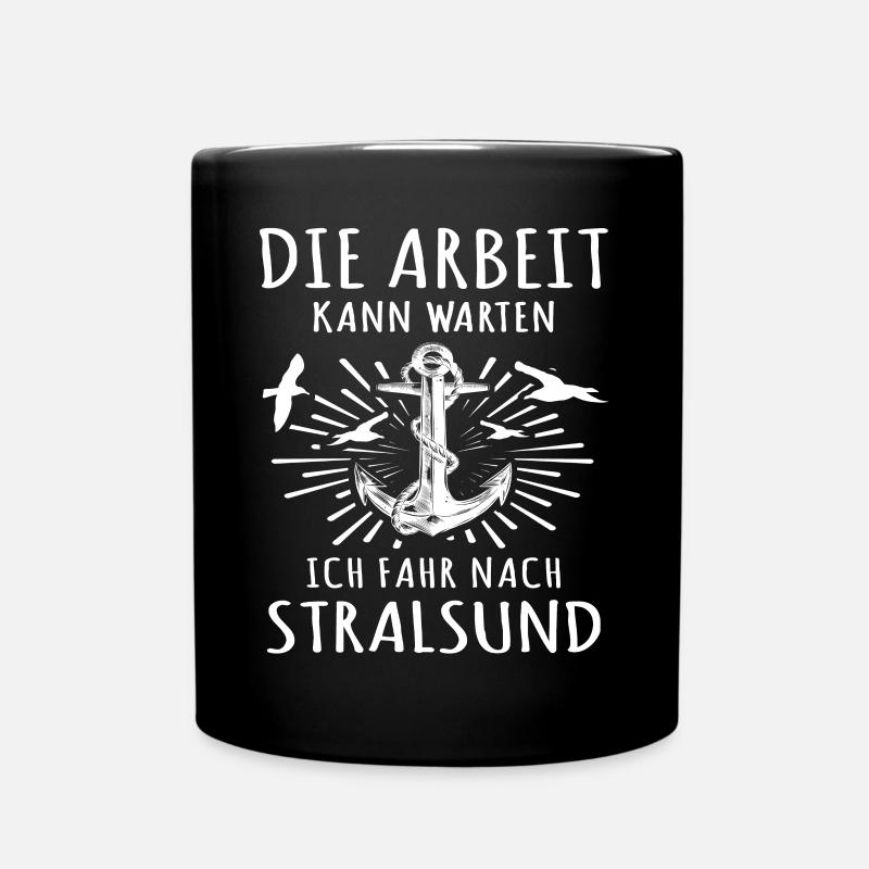 Stralsund - Tasse einfarbig - Schwarz