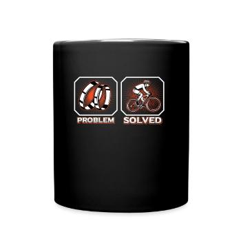 Funny cyclist - Full Colour Mug - black - Front
