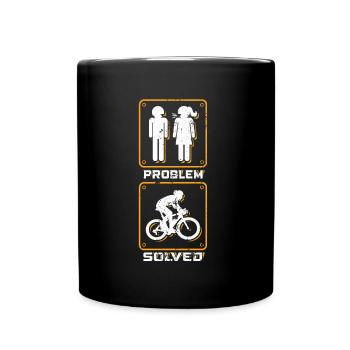 Funny cyclist - Full Colour Mug - black - Front