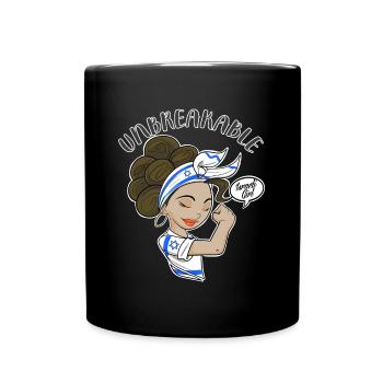 Fille israélienne incassable I Héritage israélien I - Mug uni - noir - Devant