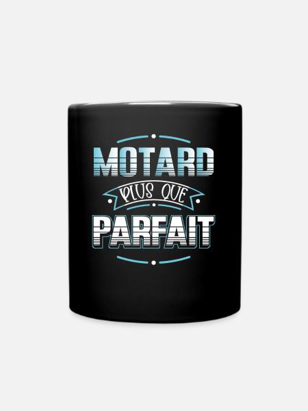 Motard idée cadeau Passion moto humour citations - Mug uni - noir