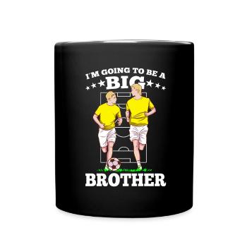 Going To Be A Big Brother Soccer Brothers Gift - Full Colour Mug - black - Front