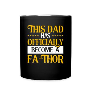 Fa-Thor Father Papa Dad - Full Colour Mug - black - Front