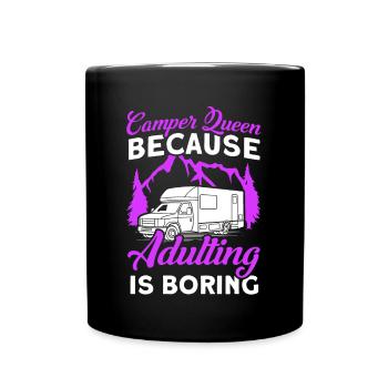 Camping camping en plein air Camping Camping - Mug uni - noir - Devant