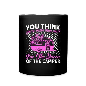 Camping camping en plein air Camping Camping - Mug uni - noir - Devant