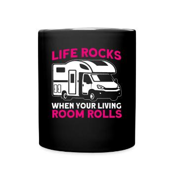 Camping camping en plein air Camping Camping - Mug uni - noir - Devant