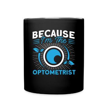 Augenarzt Optometrie Augenoptiker Optiker - Tasse einfarbig - Schwarz - Vorne