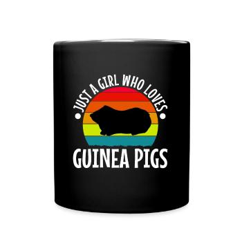Juste une fille qui aime les cochons d’Inde - Mug uni - noir - Devant