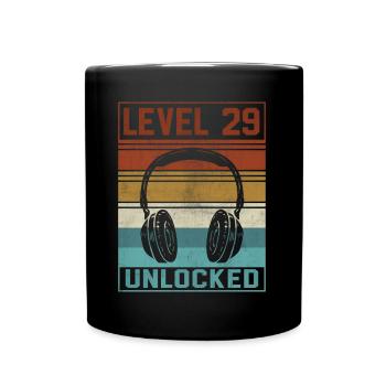 Gamer 29th Birthday Gamer - Tasse einfarbig - Schwarz - Vorne