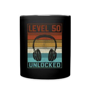Gamer 50th Birthday Gamer - Tasse einfarbig - Schwarz - Vorne