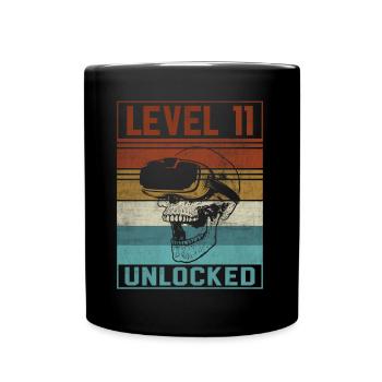 Boy 11th Birthday Gamer - Full Colour Mug - black - Front