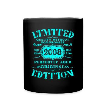 Birthday 2008 Limited Edition Gift Used Cool - Full Colour Mug - black - Front