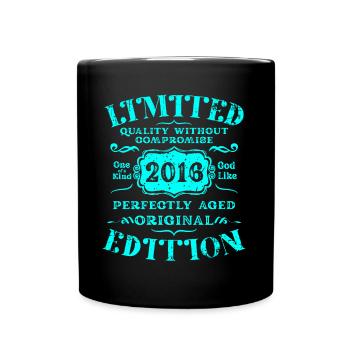 Birthday 2016 Limited Edition Gift Used Cool - Full Colour Mug - black - Front