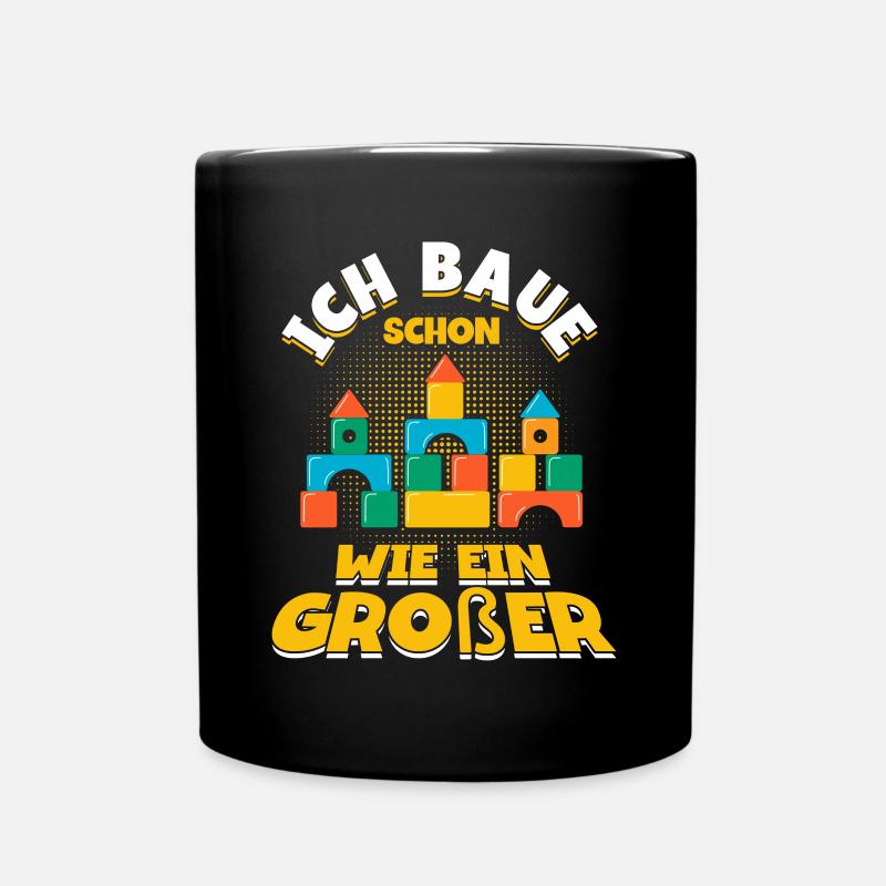 Bauen Klemmbaustein Klemmbausteine - Tasse einfarbig - Schwarz