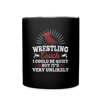Wrestling Couch - Tasse einfarbig - Schwarz - Vorne