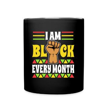 Je suis l’histoire des Noirs et fier de ma culture - Mug uni - noir - Devant
