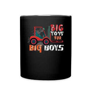 Forklift Driver - Big Toys For Big Boys Lager - Full Colour Mug - black - Front