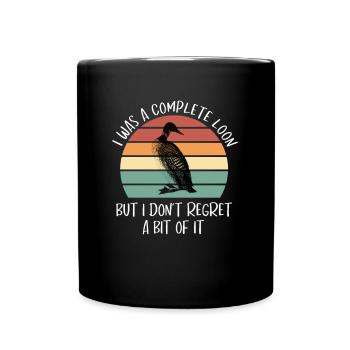 Vintage Complete Loon Don't Regret Eistaucher - Tasse einfarbig - Schwarz - Vorne