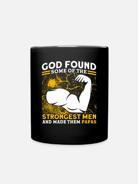 Gott Vater Vati Papa - Tasse einfarbig - Schwarz