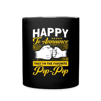 Pop-Pop Grandpa Grandfather Grandfather - Full Colour Mug - black - Front