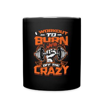 I train like a madman - Full Colour Mug - black - Front