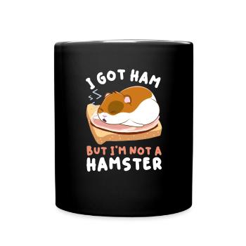 Hamster ham hamster baking food meat - Full Colour Mug - black - Front