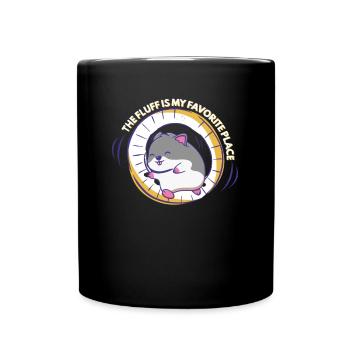 Hamsterrassen Hamster Fluff Favorite Place Rodent - Tasse einfarbig - Schwarz - Vorne