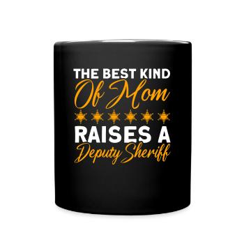 Maman Shérif Adjoint Maman Mère - Mug uni - noir - Devant