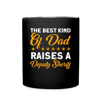 Papa Assistant Sheriff Papa Father - Full Colour Mug - black - Front