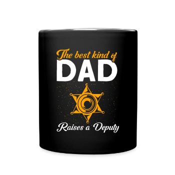 Papa Assistant Sheriff Papa Father - Full Colour Mug - black - Front