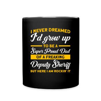 Papa Assistant Sheriff Papa Father - Full Colour Mug - black - Front