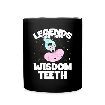 Wisdom Teeth Wisdom Tooth Patient Dentist - Full Colour Mug - black - Front