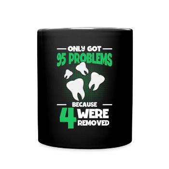 Wisdom Teeth Wisdom Tooth Patient Dentist - Full Colour Mug - black - Front