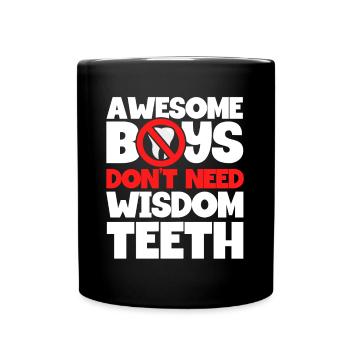 Wisdom Teeth Wisdom Tooth Patient Dentist - Full Colour Mug - black - Front