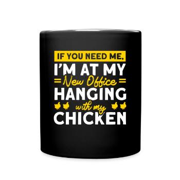 Gardening Gardener Chicken Farmer Chicken Feeder - Full Colour Mug - black - Front