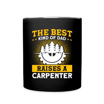 Beste Art Vater Zimmermann Vater Familie - Tasse einfarbig - Schwarz - Vorne