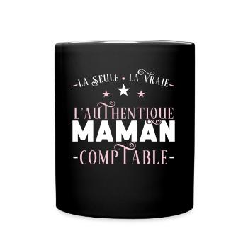 Comptable idée cadeau métier citations profession - Mug uni - noir - Devant