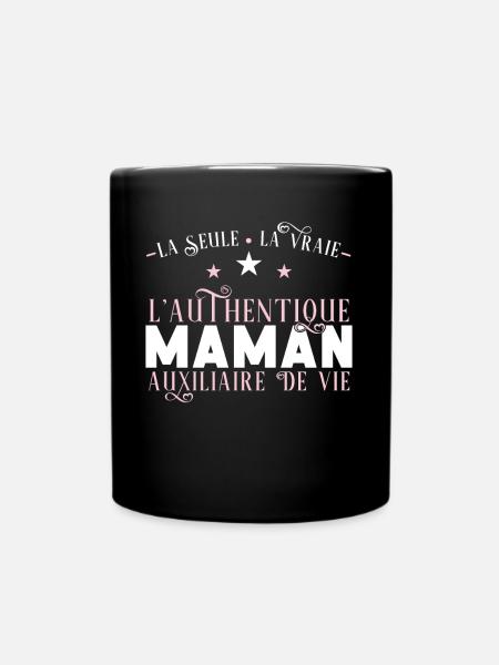 Auxiliaire de vie, idée cadeau aide à domicile - Mug uni - noir