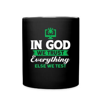 QA Ingenieur QA Tester Software Tester - Tasse einfarbig - Schwarz - Vorne