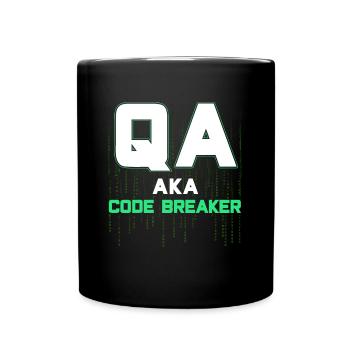 QA Ingenieur QA Tester Software Tester - Tasse einfarbig - Schwarz - Vorne