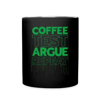 QA Ingenieur QA Tester Software Tester - Tasse einfarbig - Schwarz - Vorne