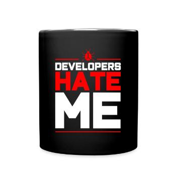 QA Ingenieur QA Tester Software Tester - Tasse einfarbig - Schwarz - Vorne